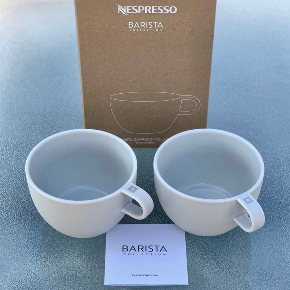 NEW Nespresso Barista Cappuccino Cups
